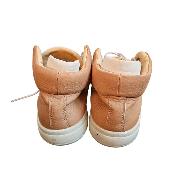 Ecco Kinhin Tan Leather Hightop Sneakers Size 40 (9-9.5) - Picture 9 of 12